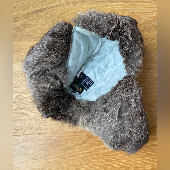 Kids real fur trapper hat - Picture 4 of 5